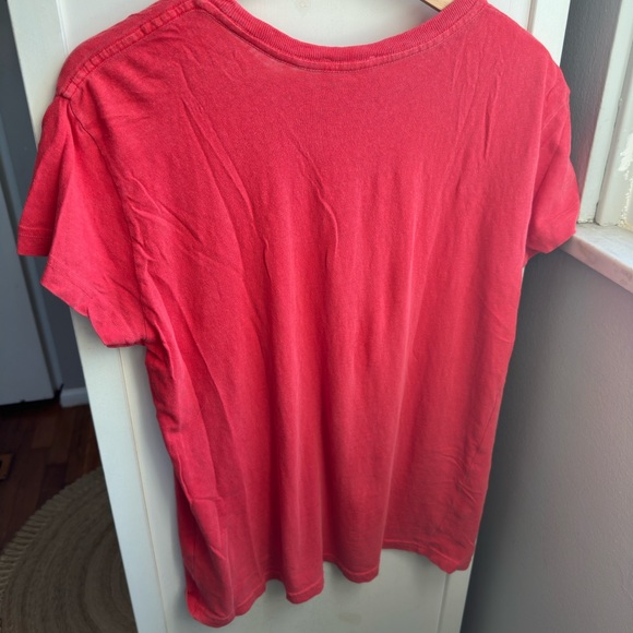 Frame Demin 100% Cotton Faded Summer Red Worn In T-Shirt. Small. - Picture 8 of 8